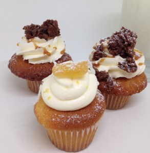 Three cupcakes in a Foldio lightbox