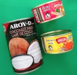 Coconut milk and curry paste